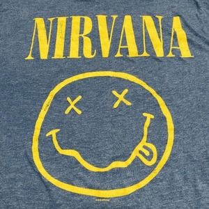 nirvana // smiley tee tshirt xl